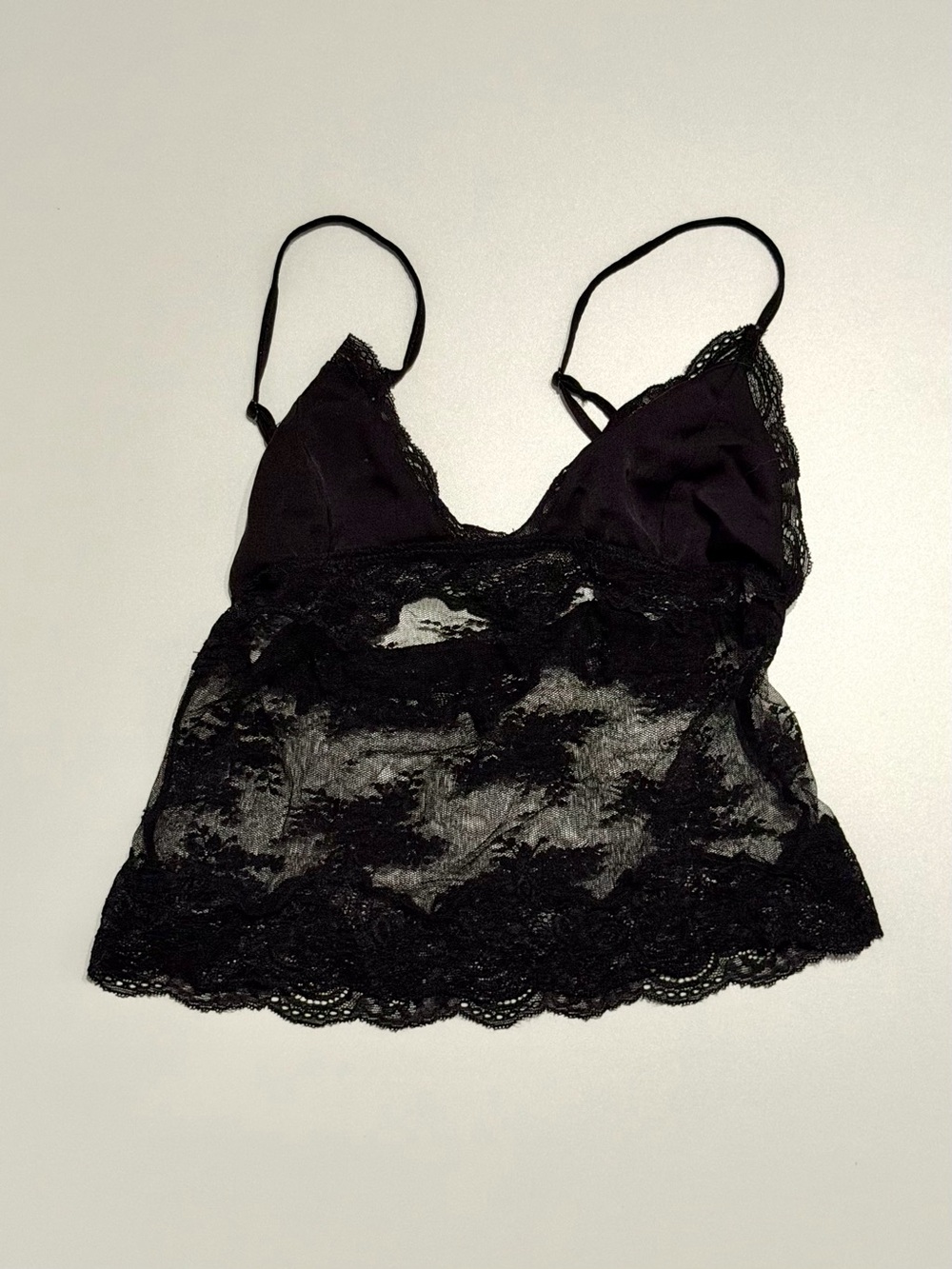 Lace black cami